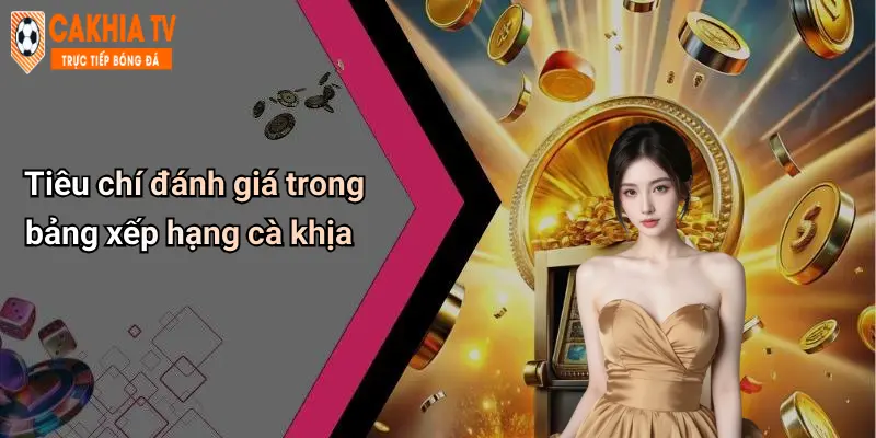 Tiêu chí đánh giá trong bảng xếp hạng cà khịa