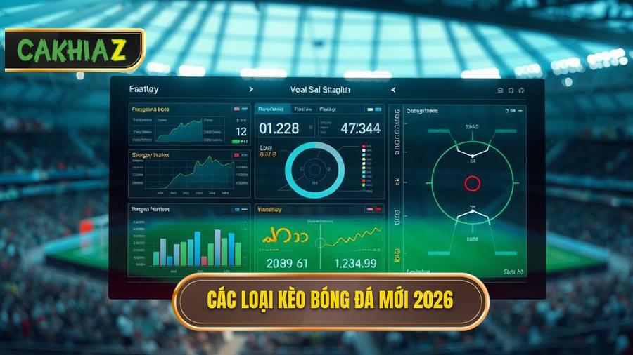 Các loại kèo phổ biến trong Bảng kèo bóng đá mới nhất 2026