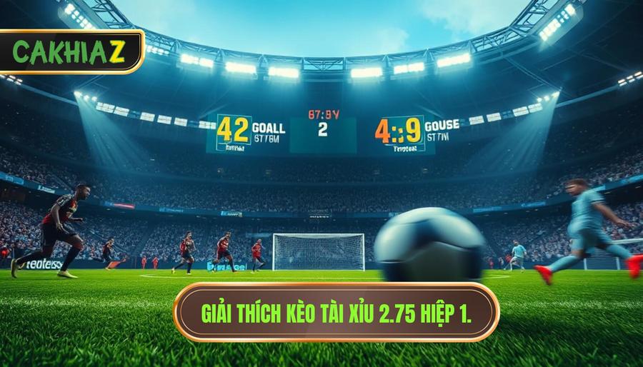 Giải thích kèo tài xỉu 2.75 hiệp 1.