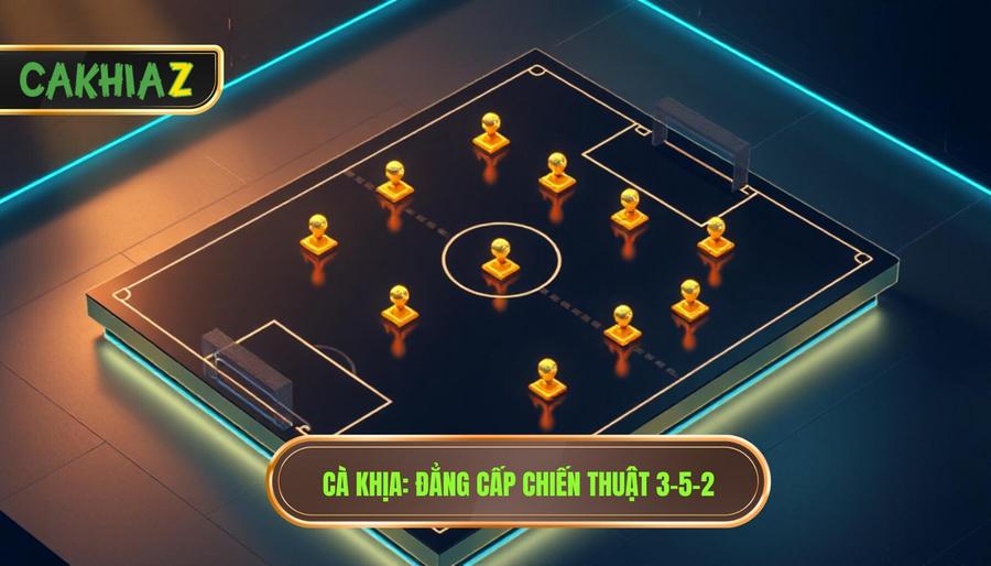 Chiến thuật bóng đá 3-5-2 tấn công: Bậc thầy kiểm soát trung tuyến